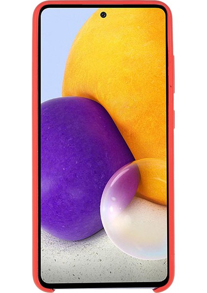 Samsung Galaxy A52 4G/5G/A52S 5g Koruyucu Ince Kılıf Silikon Telefon Kapağı Şok Geçirmez Telefon Koruyucu-Kırmızı (Yurt Dışından)