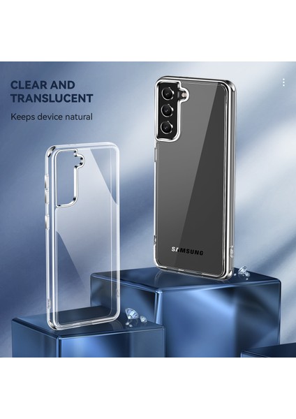 Samsung Galaxy S21+5G Için Elektrokaplatma Şeffaf Hibrit Telefon Kapağı, Kalınlaştırılmış Köşeler Tpu+Pc Cep Telefon Aksesuarı (Yurt Dışından) fiyatları