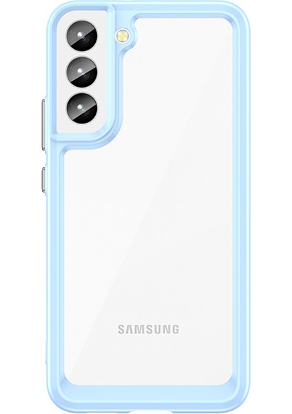 Samsung Galaxy S22 5g Tpu+Akrilik Anti-Slatch Anti-Cratch Telefon Vaka Koruyucu Kapak Bağımsız Pc Buttons-Baby Mavisi (Yurt Dışından)