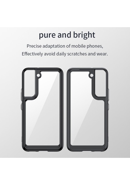 Samsung Galaxy S22 5g Tpu+Akrilik Anti-Slatch Anti-Cratch Telefon Vaka Koruyucu Kapak Bağımsız Pc Buttons-Baby Mavisi (Yurt Dışından) fiyatları