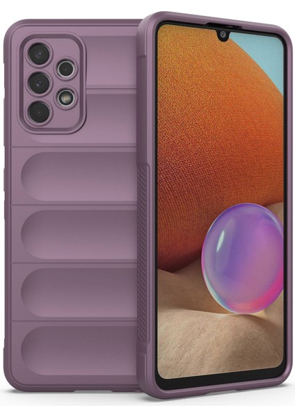 Samsung Galaxy A32 4g (Ab Versiyonu) Sağlam Tpu Case Damla Damla Koruma Hassas Kesme Telefon Koruyucu Kapak Light Mor (Yurt Dışından)