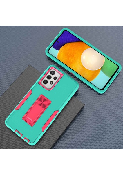Samsung Galaxy A52 4G/5G/A52S 5g Kickstand Hard Pc+Araba Montajı Metal Sac Teşheri/güllü Yumuşak Tpu Kılıfı (Yurt Dışından) indirimleri