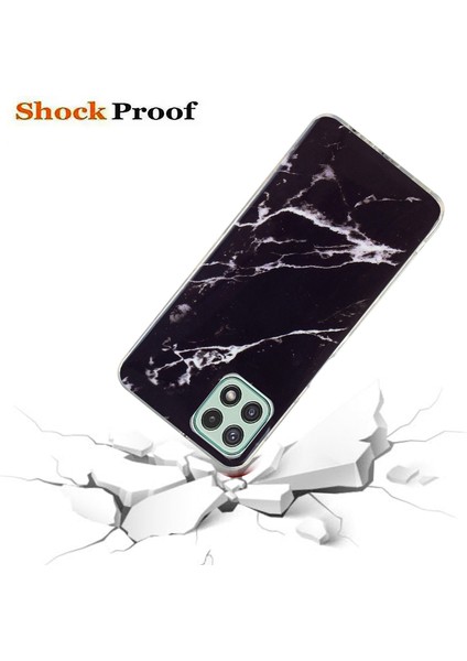 Samsung Galaxy A22 5g (Ab Versiyonu) Yumuşak Tpu Telefon Geri Kapak Imd Mermer Desen Koruyucu Case Black (Yurt Dışından) modelleri