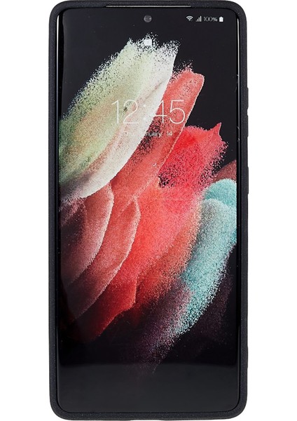 Samsung Galaxy S21 Ultra 5g Anti-Fall Anti-Fall Çift Taraflı Mat Tpu Kasası Kayak Düşünümü Cep Telefonu Geri Kapak Black (Yurt Dışından)