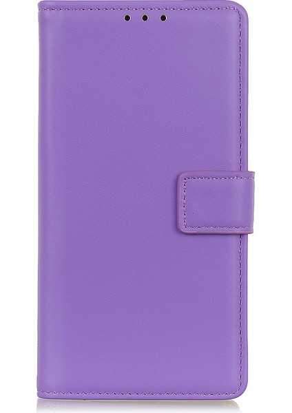 Samsung Galaxy A32 5G/M32 5g Kapak Cüzdan Stand Flip Deri Telefon Case-Dark Mor (Yurt Dışından)
