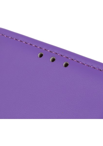Samsung Galaxy A32 5G/M32 5g Kapak Cüzdan Stand Flip Deri Telefon Case-Dark Mor (Yurt Dışından)