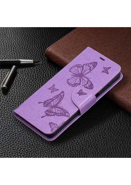 Samsung Galaxy A32 5G/M32 5g Baskı Kelebekleri Cüzdan Stand Flip Deri Telefon Mühendisi (Yurt Dışından)