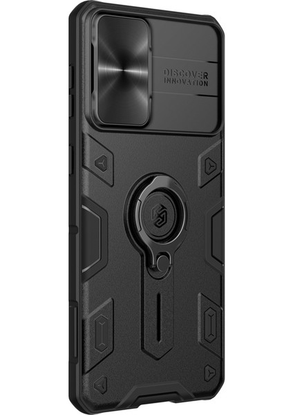 Samsung Galaxy S21 Için Camshield Zırh Kılıfı 5g 5g Anti-Cratch Pc+Tpu Hibrit Kabuk ile Halka Şekli Kickstand-Black (Yurt Dışından) fırsatları