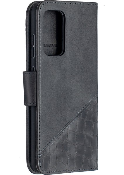 BF04 Ekleme Timsah Doku Koruyucu Samsung Galaxy A52 4G/5G/A52S 5g-Black Için Deri Kılıf (Yurt Dışından) modelleri