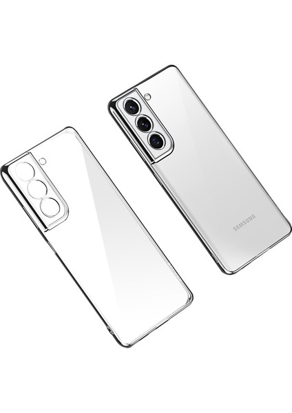 Samsung Galaxy S21+5G-SILVER Için Şeffaf Kabuk Elektrograf Pc Kılıfı (Yurt Dışından)