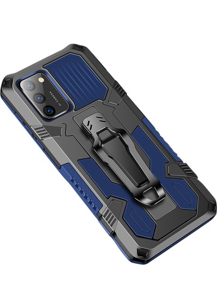 Samsung Galaxy A02S (164.2X75.9X9.1MM) Için Arka Klips Plastik+Tpu Hibrit Kasa Kickstand Kabuğu (Yurt Dışından)