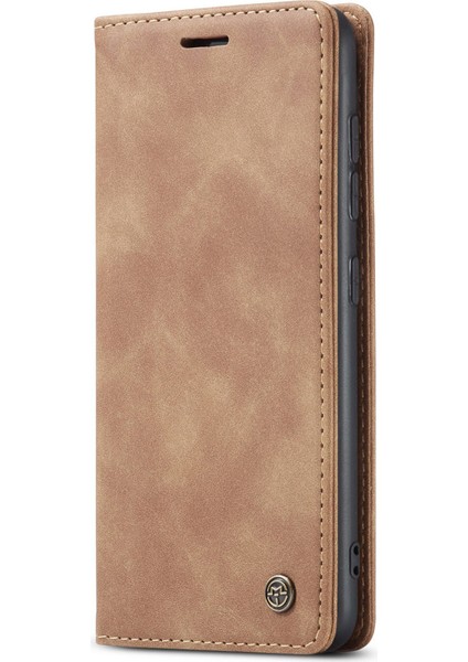Samsung Galaxy S21+5G-BROWN Için Otomatik Emilmiş Cüzdan Deri Kabuğu (Yurt Dışından)