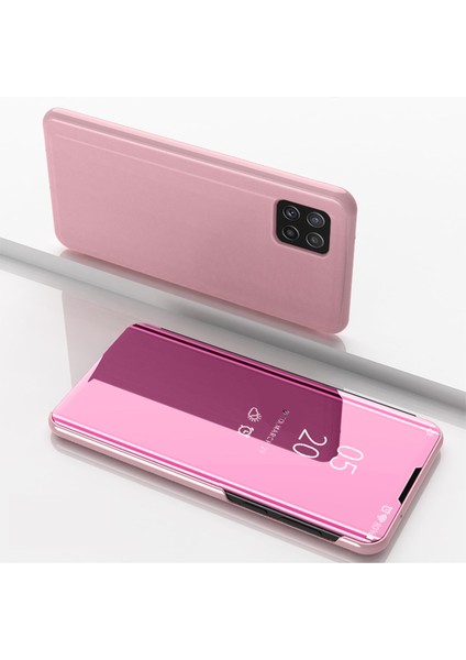 Samsung Galaxy A22 5g (Ab Versiyonu) Için Pc Iç Folio Flip Kaplama Stand Kılıfı ile Ayna Yüzey Deri- (Yurt Dışından) indirimleri