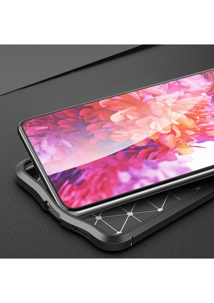 Esnek Tpu Litchi Doku Cep Telefonu Samsung Galaxy S21 Fe-Black Için Geri Kılıf Kapağı (Yurt Dışından)