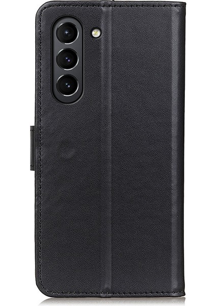 Samsung Galaxy S21 Fe-Black Için Kart Yuvaları ile Pu Deri Stand Cüzdan Kılıfı (Yurt Dışından)