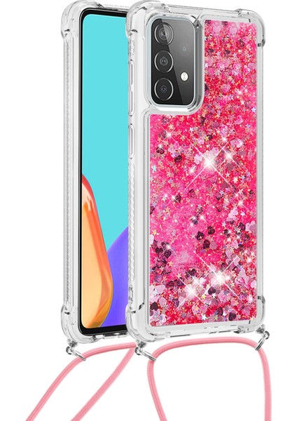 Tpu Quicksand Tasarım Telefon Koruyucu Kabuk Kapağı Samsung Galaxy A52 4G/5G/A52S 5g-Ros (Yurt Dışından)