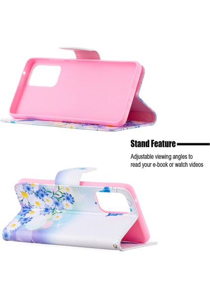 Samsung Galaxy A72 5g-Butterfly ve Çiçek Için Sıcak Stil Cüzdan Desen Baskı Stand Telefon Kılıf Kapağı (Yurt Dışından) indirimleri