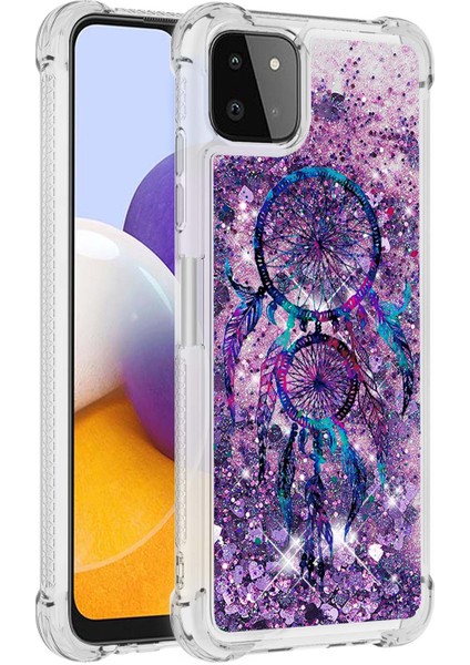 Samsung Galaxy A22 5g (Abd Sürümü) Için Quicksand Tasarım Şok Emici Tpu Kasa Back Cover (Yurt Dışından)