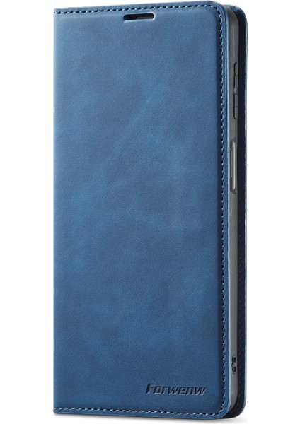 Samsung Galaxy A32 5G/M32 5g-Blue Için Fantasy Serisi Skin Duygu Deri Kılıf (Yurt Dışından)