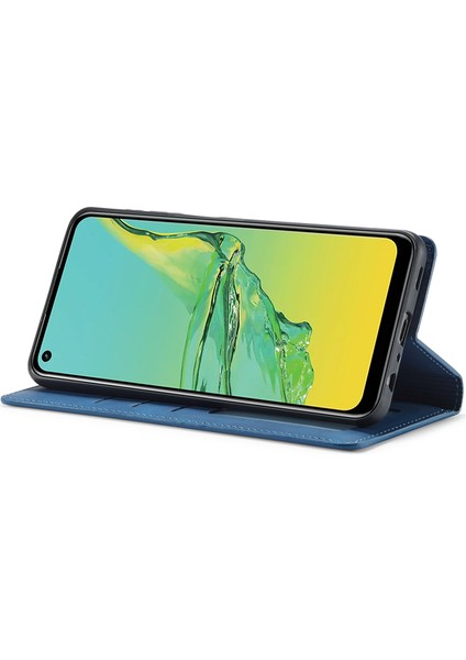 Samsung Galaxy A32 5G/M32 5g-Blue Için Fantasy Serisi Skin Duygu Deri Kılıf (Yurt Dışından)