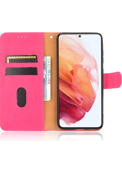 Samsung Galaxy S21 Fe-Rose Için Stand Kapağı Cüzdanı Destekleyici Stand Kapağı Destekleme (Yurt Dışından)