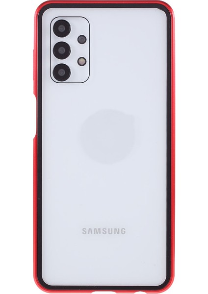 Manyetik Adsorpsiyon Metal Çerçevesi+Samsung Galaxy A32 5G/M32 5g-Kırmızı (Yurt Dışından)
