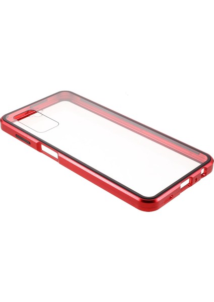 Manyetik Adsorpsiyon Metal Çerçevesi+Samsung Galaxy A32 5G/M32 5g-Kırmızı (Yurt Dışından)