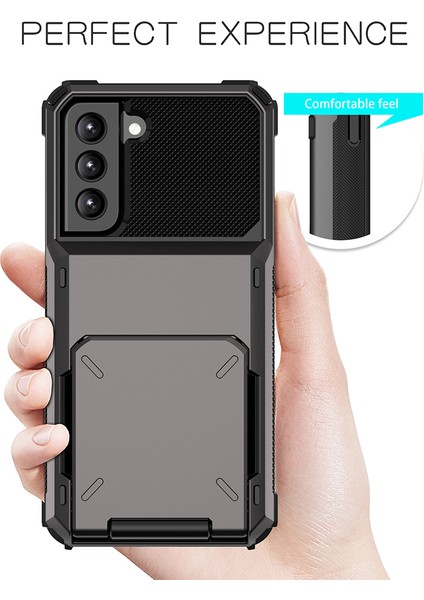 Folio Flip Tpu+Pc Hibrid Telefon Kabuğu Samsung Galaxy S21 Fe-Sarı (Yurt Dışından)