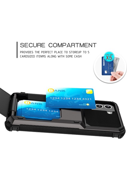 Folio Flip Tpu+Pc Hibrid Telefon Kabuğu Samsung Galaxy S21 Fe-Sarı (Yurt Dışından)