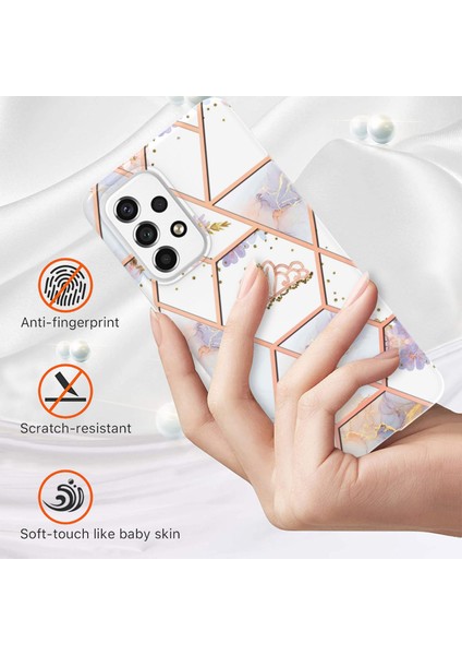 Samsung Galaxy A53 5g Mermer Telefon Kılıfı Için Lb1 Serisi, Yumuşak Tpu Şık Elektroglum Imd Koruyucu Kapak Taç (Yurt Dışından) fiyatları