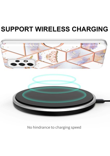 Samsung Galaxy A53 5g Mermer Telefon Kılıfı Için Lb1 Serisi, Yumuşak Tpu Şık Elektroglum Imd Koruyucu Kapak Taç (Yurt Dışından) modelleri