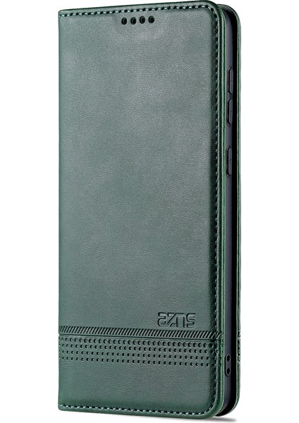 Pu Deri Cüzdan Flip Kasa Manyetik Absorpsiyon Katlama Samsung Galaxy A53 5g-Green Için Koruyucu Kapak (Yurt Dışından)