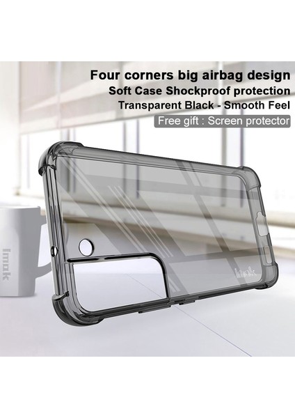 Samsung Galaxy S22 5g Için Hava Yastığı Şok Geçirmez Kasa, Açık Yumuşak Tpu Anti-Çizik Tampon Koruma Telefon Kapağı Ekran Koruyucusu-Şeffaf Siyah ile Kapak (Yurt Dışından) indirimleri