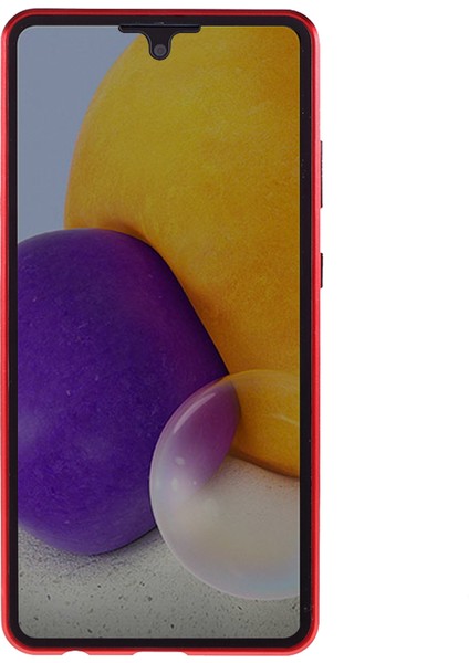 Manyetik Adsorpsiyon Metal Çerçeve+Samsung Galaxy A72 4g/5g-Kırmızı (Yurt Dışından) modelleri