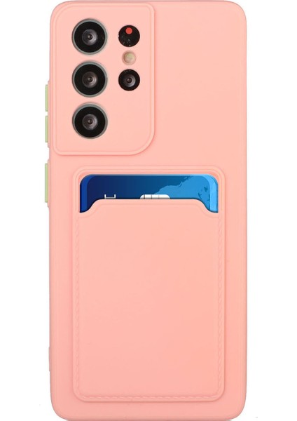 Samsung Galaxy S22 Ultra 5g Yumuşak Tpu Için Kart Tutucu-Pembe (Yurt Dışından) fiyatları