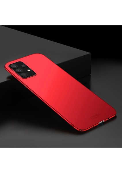 Samsung Galaxy A32 4g (Ab Versiyonu) Mat Yüzey Ultra Ince Telefon Kılıfı Anti-Drop Sert Pc Arka Kapak Kayış Kırmızısı ile (Yurt Dışından) indirimleri