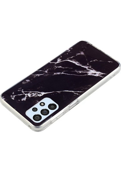 Samsung Galaxy A52 4G/A52 5G/A52S 5g Imd Tpu Tpu Tpu Geri Kapak Bırak-Kötü Mermer Desen Kılıf Black (Yurt Dışından) fırsatları