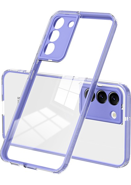 Samsung Galaxy S22+5G Şeffaf Damla Geçirmez Tpu Telefon Kılıfı Kamera Lens Koruma Morası (Yurt Dışından)