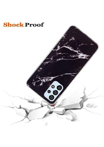 Samsung Galaxy A33 5g Için Anti-Çizelge Esnek Tpu Kılıfı, Imd Mermer Deseni Uyumalı Telefon Kapak Black (Yurt Dışından) modelleri