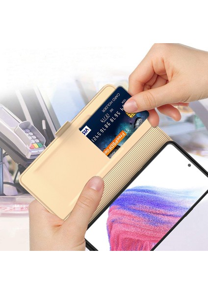 Samsung Galaxy S22+5G Pu Deri Telefon Kılıfı Kart Yuvası Çift Manyetik Kuello Stand Flip Cover-Sold (Yurt Dışından)