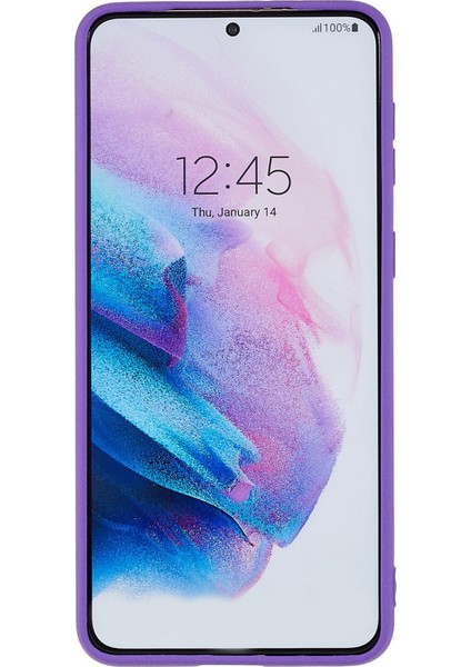 Samsung Galaxy S21+5G Anti-Fall Çift Taraflı Mat Tpu Kılıfı Ultra Ince Cep Telefonu Koruyucu Arka Kapak Morası (Yurt Dışından) fırsatları