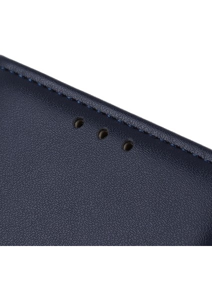 Samsung Galaxy A32 5G/M32 5g Kapak Cüzdan Stand Flip Deri Telefon Kart-Dark Koyu Mavi (Yurt Dışından)