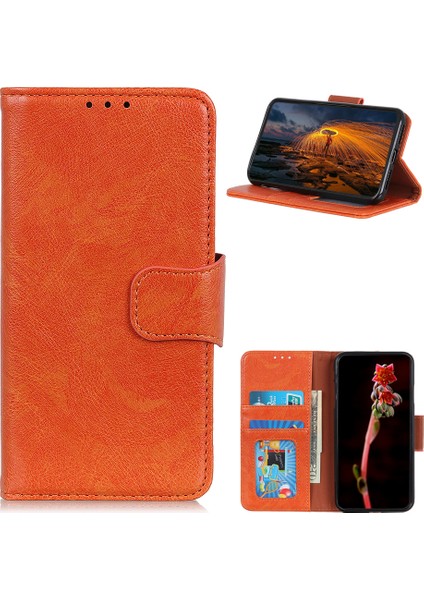 Nappa Doku Samsung Galaxy A32 5G/M32 5g Için Deri Deri Kılıf, Cüzdan Stand Şok Geçirmez (Yurt Dışından)