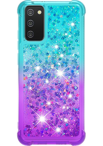 Samsung Galaxy A02S (164.2X75.9X9.1MM)/GALAXY A02S (166.5X75.9X9.2MM) Için Şok Geçirmez Gradyan ve Tpu Kabuğu -Baby Mavi/mor (Yurt Dışından) fiyatları