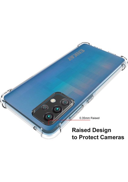 Samsung Galaxy A52 4G/5G/A52S 5g Için 0.26MM 9h 2.5d Temperli Cam Ekran Filmi ile Şeffaf Tpu Kılıf Anti-Slip Tasarım (Yurt Dışından) fırsatları