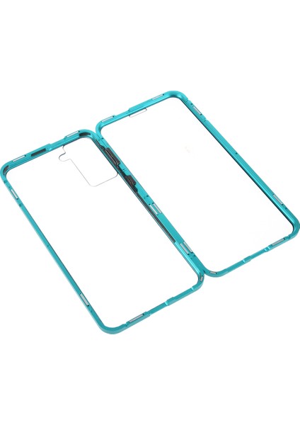 [manyetik Kilit Kurulumu] Samsung Galaxy S21+5G-YEŞIL Için Çift Side Temperli Cam Telefon Kılıflı Metal Çerçeve (Yurt Dışından) indirimleri