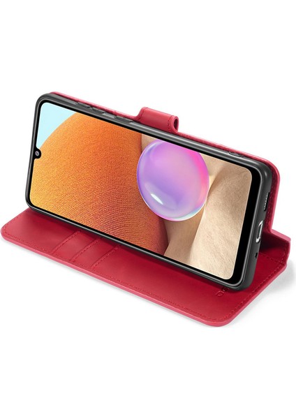 Samsung Galaxy A32 4g (Ab Versiyonu) Için Retro Tarzı Deri Cüzdan Standı Kabuğu Kabuğu (Yurt Dışından)