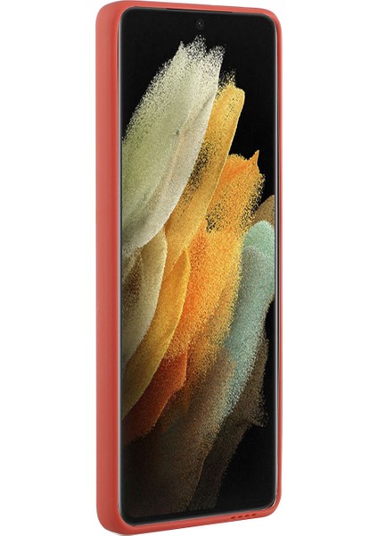 Samsung Galaxy S21 Ultra 5g-Coral Için Kart Yuvası ile Kalite Tpu Telefon Kılıfı (Yurt Dışından)