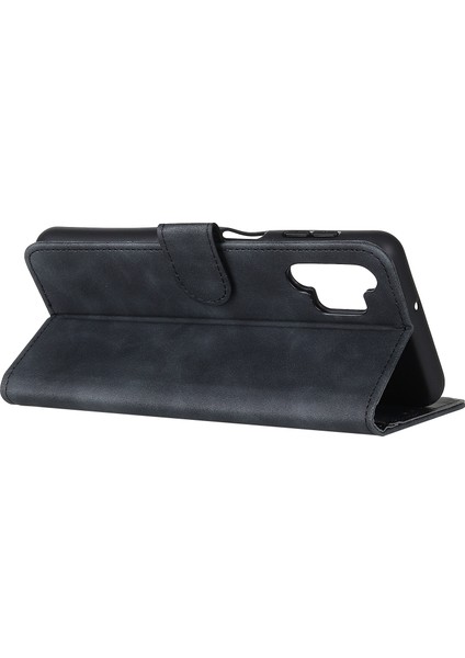 Samsung Galaxy A32 4g Için Khazneh Cüzdan Tasarım Telefon Kılıfı, Retro Style Pu Deri Deri Şok Geçirmez Flip Kapak Stand-Black (Yurt Dışından)