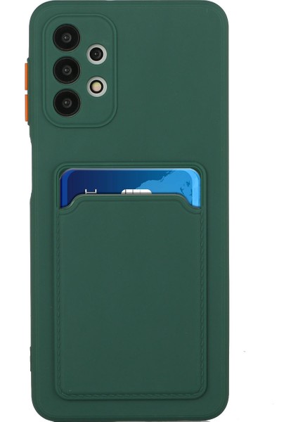 Samsung Galaxy A52 4G/5G/A52S 5g-Dark Green Için Kart Tutucu Kapağı ile Iyi Korumalı Yumuşak Tpu Telefon Kılıfı (Yurt Dışından) fiyatları